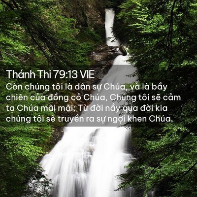 Picture 02 - Thánh Thi 79:13 VIE - Còn chúng tôi là dân sự Chúa, và là - Bible Verse Picture
