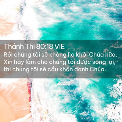 Picture 02 - Thánh Thi 80:18 VIE - Rồi chúng tôi sẽ không lìa khỏi Chúa - Bible Verse Picture