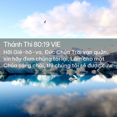 Picture 02 - Thánh Thi 80:19 VIE - Hỡi Giê-hô-va, Đức Chúa Trời vạn - Bible Verse Picture