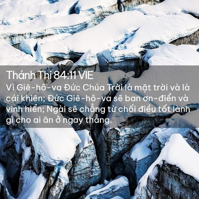 Picture 02 - Thánh Thi 84:11 VIE - Vì Giê-hô-va Đức Chúa Trời là mặt - Bible Verse Picture