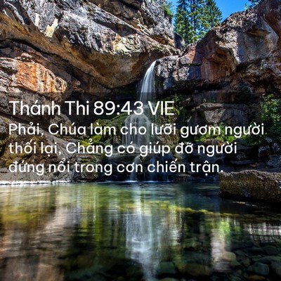 Picture 02 - Thánh Thi 89:43 VIE - Phải, Chúa làm cho lưỡi gươm người - Bible Verse Picture