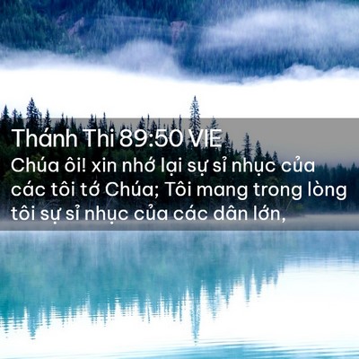 Picture 02 - Thánh Thi 89:50 VIE - Chúa ôi! xin nhớ lại sự sỉ nhục của - Bible Verse Picture