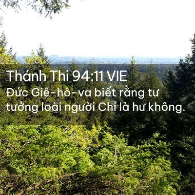 Picture 02 - Thánh Thi 94:11 VIE - Đức Giê-hô-va biết rằng tư tưởng - Bible Verse Picture