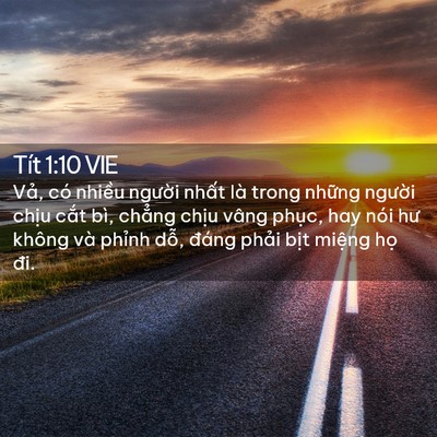Picture 02 - Tít 1:10 VIE - Vả, có nhiều người nhất là trong - Bible Verse Picture