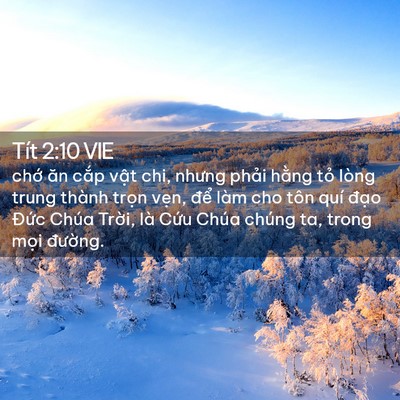 Picture 02 - Tít 2:10 VIE - chớ ăn cắp vật chi, nhưng phải hằng - Bible Verse Picture