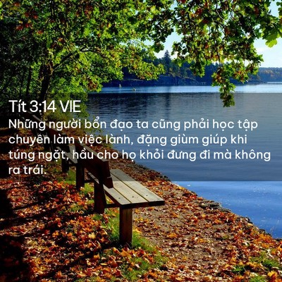 Picture 02 - Tít 3:14 VIE - Những người bổn đạo ta cũng phải - Bible Verse Picture