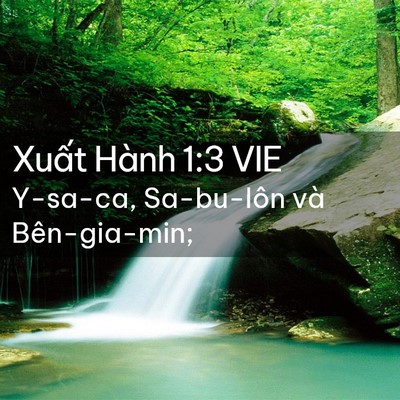 Picture 02 - Xuất Hành 1:3 VIE - Y-sa-ca, Sa-bu-lôn và - Bible Verse Picture