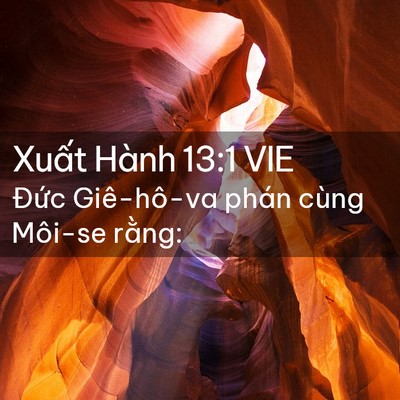 Picture 02 - Xuất Hành 13:1 VIE - Đức Giê-hô-va phán cùng Môi-se - Bible Verse Picture