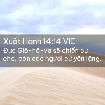 Picture 02 - Xuất Hành 14:14 VIE - Đức Giê-hô-va sẽ chiến cự cho, còn - Bible Verse Picture