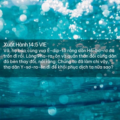 Picture 02 - Xuất Hành 14:5 VIE - Vả, họ báo cùng vua Ê-díp-tô rằng dân - Bible Verse Picture