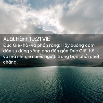 Picture 02 - Xuất Hành 19:21 VIE - Đức Giê-hô-va phán rằng: Hãy xuống - Bible Verse Picture