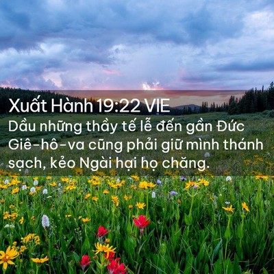 Picture 02 - Xuất Hành 19:22 VIE - Dầu những thầy tế lễ đến gần - Bible Verse Picture