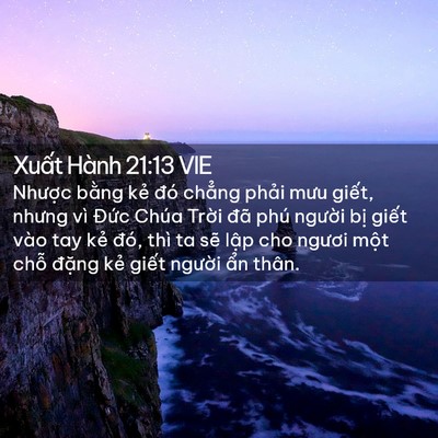 Picture 02 - Xuất Hành 21:13 VIE - Nhược bằng kẻ đó chẳng phải mưu - Bible Verse Picture