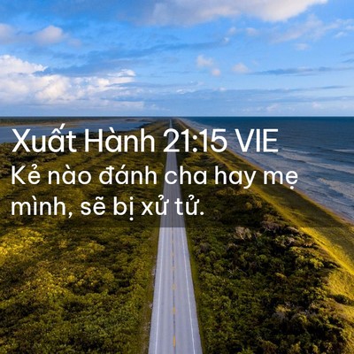 Picture 02 - Xuất Hành 21:15 VIE - Kẻ nào đánh cha hay mẹ mình, sẽ bị - Bible Verse Picture