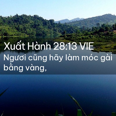 Picture 02 - Xuất Hành 28:13 VIE - Ngươi cũng hãy làm móc gài bằng - Bible Verse Picture