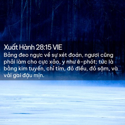 Picture 02 - Xuất Hành 28:15 VIE - Bảng đeo ngực về sự xét đoán, ngươi - Bible Verse Picture