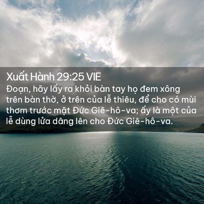 Picture 02 - Xuất Hành 29:25 VIE - Đoạn, hãy lấy ra khỏi bàn tay họ đem - Bible Verse Picture