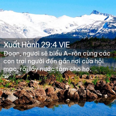 Picture 02 - Xuất Hành 29:4 VIE - Đoạn, ngươi sẽ biểu A-rôn cùng các - Bible Verse Picture