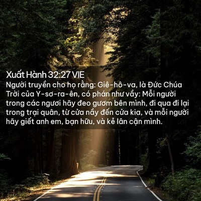 Picture 02 - Xuất Hành 32:27 VIE - Người truyền cho họ rằng: Giê-hô-va, - Bible Verse Picture