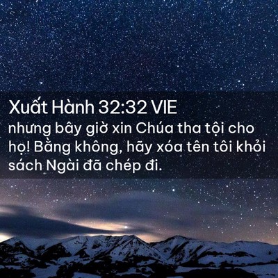 Picture 02 - Xuất Hành 32:32 VIE - nhưng bây giờ xin Chúa tha tội cho họ! - Bible Verse Picture