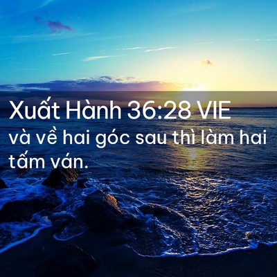 Picture 02 - Xuất Hành 36:28 VIE - và về hai góc sau thì làm hai tấm - Bible Verse Picture