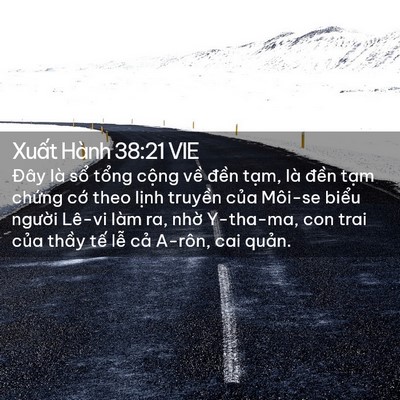 Picture 02 - Xuất Hành 38:21 VIE - Đây là sổ tổng cộng về đền tạm, - Bible Verse Picture