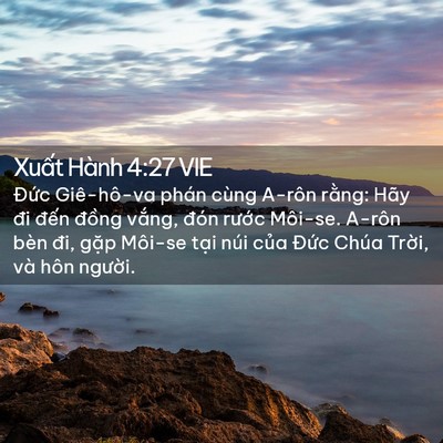 Picture 02 - Xuất Hành 4:27 VIE - Đức Giê-hô-va phán cùng A-rôn rằng: - Bible Verse Picture