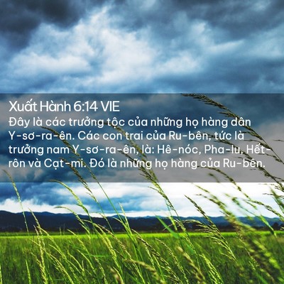 Picture 02 - Xuất Hành 6:14 VIE - Đây là các trưởng tộc của những họ - Bible Verse Picture