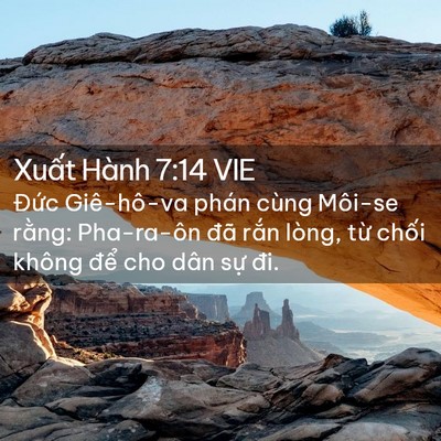 Picture 02 - Xuất Hành 7:14 VIE - Đức Giê-hô-va phán cùng Môi-se rằng: - Bible Verse Picture