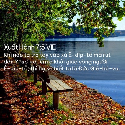 Picture 02 - Xuất Hành 7:5 VIE - Khi nào ta tra tay vào xứ Ê-díp-tô mà - Bible Verse Picture