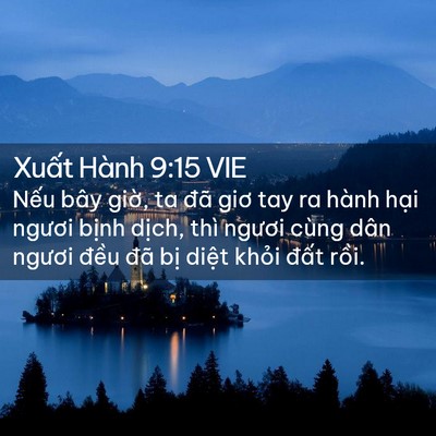Picture 02 - Xuất Hành 9:15 VIE - Nếu bây giờ, ta đã giơ tay ra hành hại - Bible Verse Picture