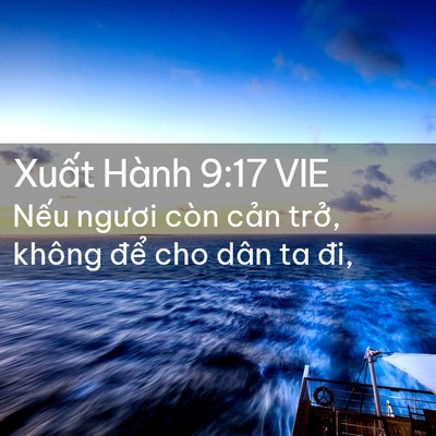Picture 02 - Xuất Hành 9:17 VIE - Nếu ngươi còn cản trở, không để cho - Bible Verse Picture