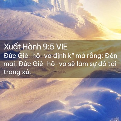 Picture 02 - Xuất Hành 9:5 VIE - Đức Giê-hô-va định k” mà rằng: - Bible Verse Picture