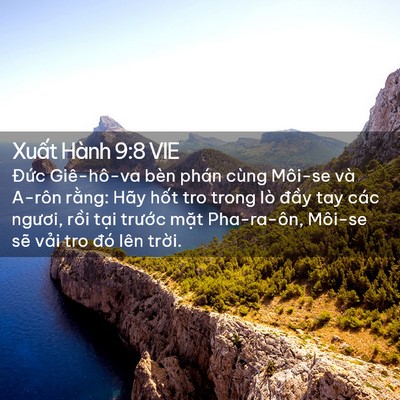 Picture 02 - Xuất Hành 9:8 VIE - Đức Giê-hô-va bèn phán cùng Môi-se và - Bible Verse Picture