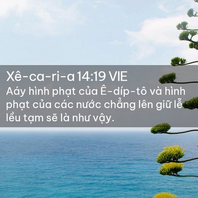 Picture 02 - Xê-ca-ri-a 14:19 VIE - Aáy hình phạt của Ê-díp-tô và hình - Bible Verse Picture