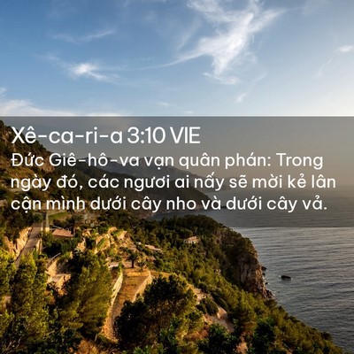 Picture 02 - Xê-ca-ri-a 3:10 VIE - Đức Giê-hô-va vạn quân phán: Trong ngày - Bible Verse Picture