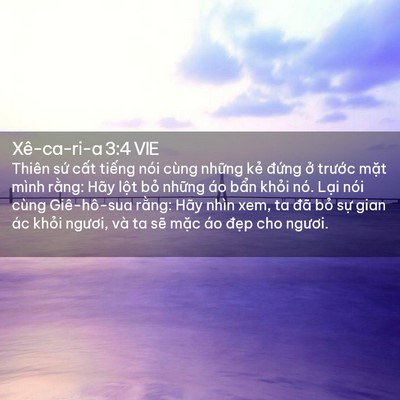 Picture 02 - Xê-ca-ri-a 3:4 VIE - Thiên sứ cất tiếng nói cùng những kẻ - Bible Verse Picture