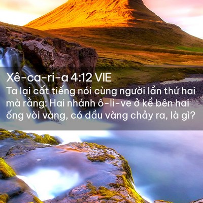 Picture 02 - Xê-ca-ri-a 4:12 VIE - Ta lại cất tiếng nói cùng người lần - Bible Verse Picture