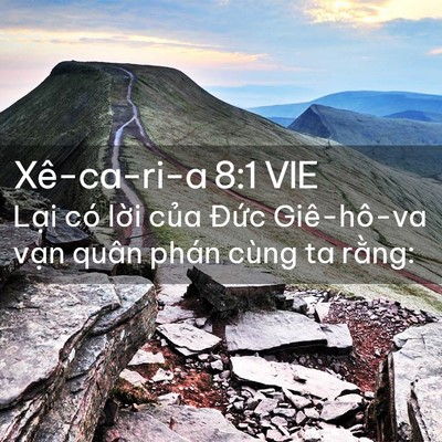 Picture 02 - Xê-ca-ri-a 8:1 VIE - Lại có lời của Đức Giê-hô-va vạn - Bible Verse Picture