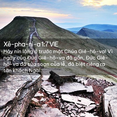 Picture 02 - Xê-pha-ni-a 1:7 VIE - Hãy nín lặng ở trước mặt Chúa - Bible Verse Picture