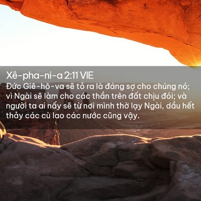 Picture 02 - Xê-pha-ni-a 2:11 VIE - Đức Giê-hô-va sẽ tỏ ra là đáng sợ - Bible Verse Picture