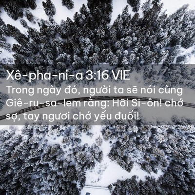 Picture 02 - Xê-pha-ni-a 3:16 VIE - Trong ngày đó, người ta sẽ nói cùng - Bible Verse Picture