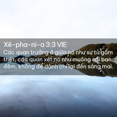 Picture 02 - Xê-pha-ni-a 3:3 VIE - Các quan trưởng ở giữa nó như sư tử - Bible Verse Picture