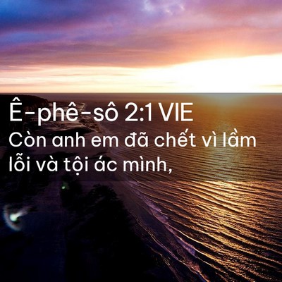 Picture 02 - Ê-phê-sô 2:1 VIE - Còn anh em đã chết vì lầm lỗi và tội - Bible Verse Picture