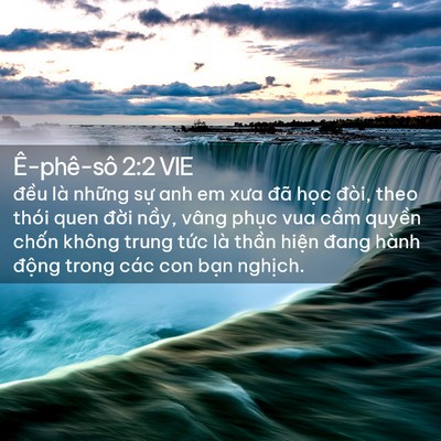 Picture 02 - Ê-phê-sô 2:2 VIE - đều là những sự anh em xưa đã học - Bible Verse Picture