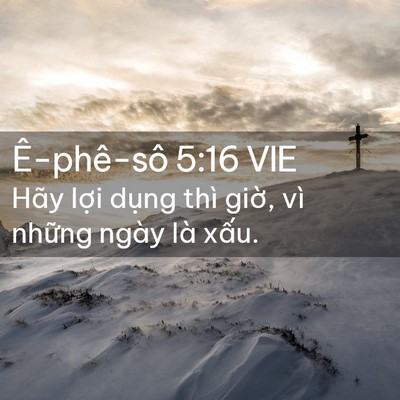 Picture 02 - Ê-phê-sô 5:16 VIE - Hãy lợi dụng thì giờ, vì những ngày - Bible Verse Picture