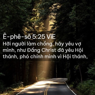 Picture 02 - Ê-phê-sô 5:25 VIE - Hỡi người làm chồng, hãy yêu vợ - Bible Verse Picture