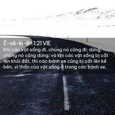 Picture 02 - Ê-xê-ki-ên 1:21 VIE - Khi các vật sống đi, chúng nó cũng đi; - Bible Verse Picture