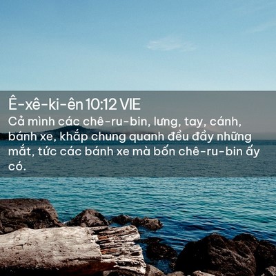 Picture 02 - Ê-xê-ki-ên 10:12 VIE - Cả mình các chê-ru-bin, lưng, tay, cánh, - Bible Verse Picture
