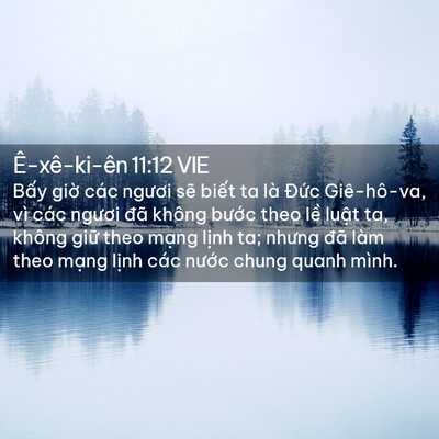 Picture 02 - Ê-xê-ki-ên 11:12 VIE - Bấy giờ các ngươi sẽ biết ta là - Bible Verse Picture